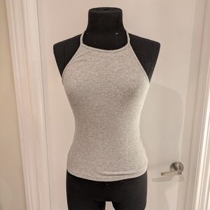 Urban Planet Light Gray Ribbed Tank Top